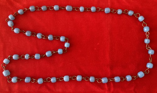 Glass bead aqua opaline - 30",
